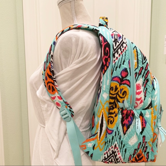 Essential large backpack Vera Bradley Pueblo Teal - Picture 3 of 5
